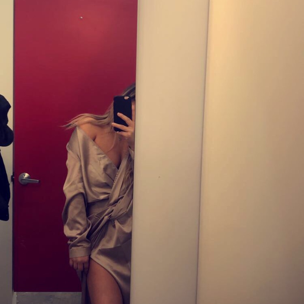Never worn Champagne color dress
